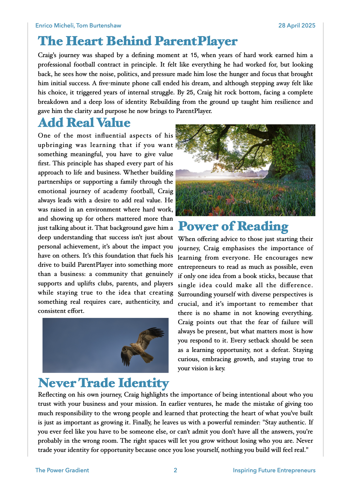 Page 2 of The Power Gradient - Week 22